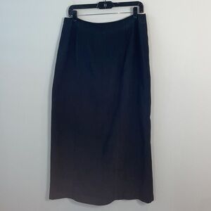 Cambridge Dry Goods CDG Vintage Maxi length black skirt women size 14
